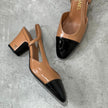 Chanel Two-Tone Slingback Shoes