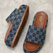 Gucci denim platform shoes
