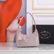 Prada Satin With Crystals Aqua Bag