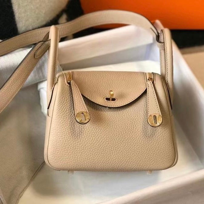 Hermes Lindy Ostrich Mini Bag