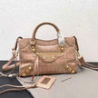 Balenciaga Women's Natural Metallic City