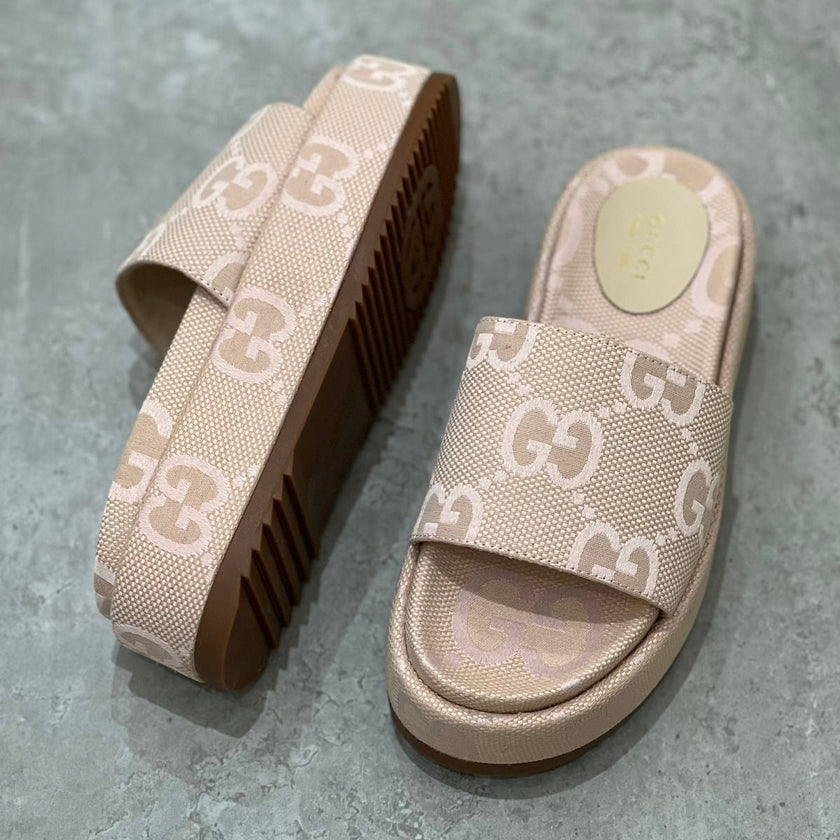 Gucci denim platform shoes