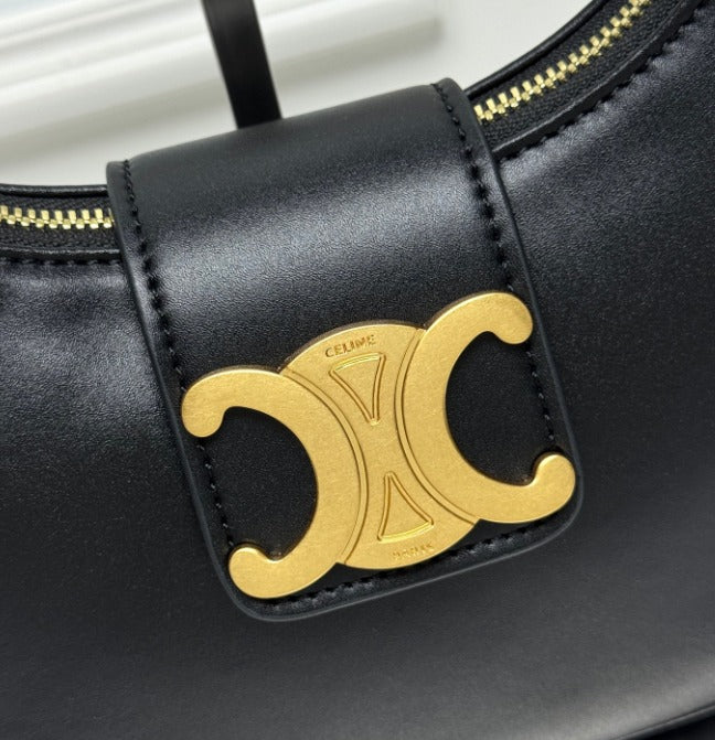 Céline Ava Triomphe Bag - gold Triomphe clasp detail