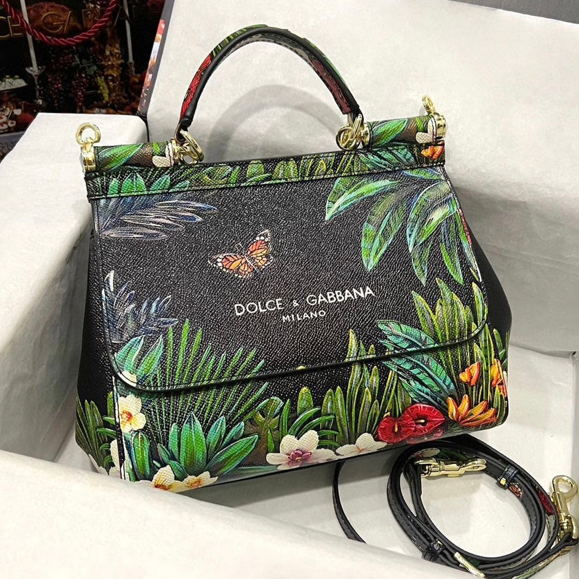 Dolce & Gabbana Sicily Floral-printed Shoulder Bag