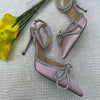 Mach & Mach Double Bow Satin Shoes