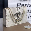 Bulgari Serpenti Forever East-West Shoulder Snake Leather Bag