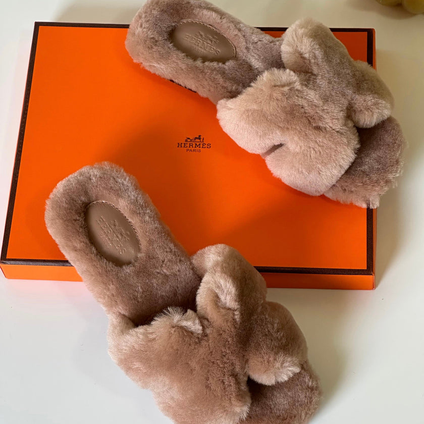 Hermès Oran Shearling Shoes