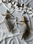 Dior D-Joy Slingback Kitten Shoes