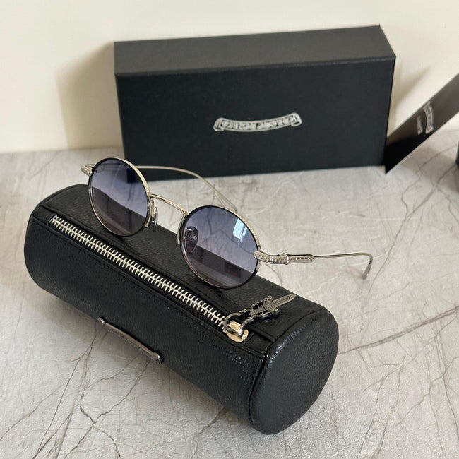 Chrome Hearts Hellz Bellz Round Sunglasses