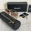 Chrome Hearts Silver Dagger Shield Sunglasses