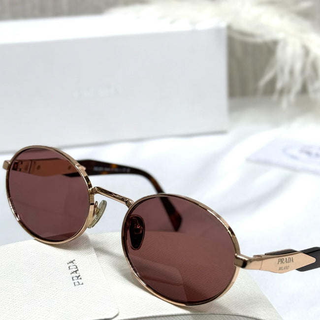 Prada Oval Metal Sunglasses – PR 64XS Style