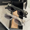 Chrome Hearts Fleur de Lys Rectangle Sunglasses