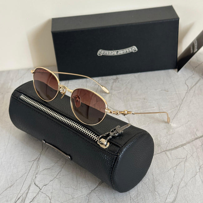 Chrome Hearts Braided Plus Oval Sunglasses