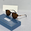 Gucci GG0061S Round Havana Sunglasses