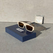 Gucci GG1086S Rectangular Ivory Sunglasses