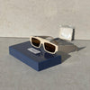 Gucci GG1086S Rectangular Ivory Sunglasses