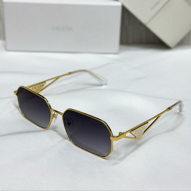 Prada Geometric Wireframe Sunglasses – PR 65ZS Style