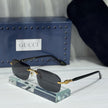 Gucci GG1423S Rimless Rectangular Sunglasses