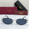 Cartier “C Décor” Blue Rimless Sunglasses