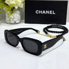 Chanel Rectangle Chain-Link Sunglasses