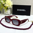 Chanel Rectangle Chain-Link Sunglasses