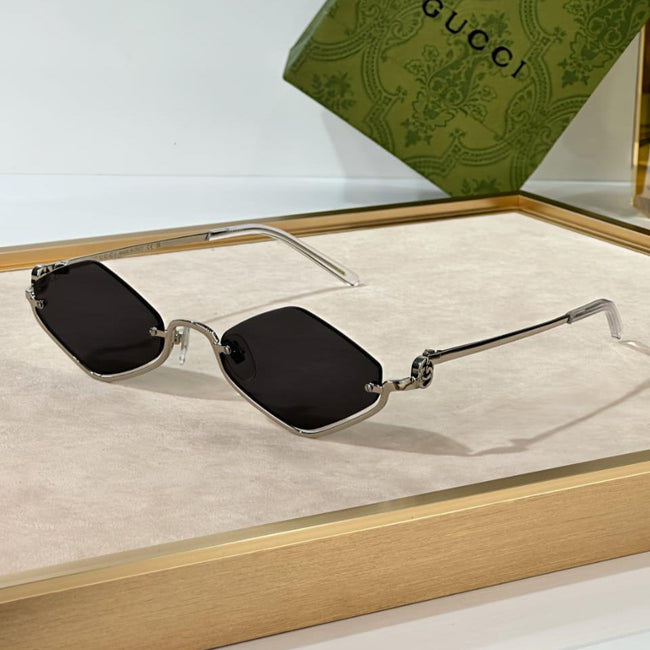 Gucci GG1086S Rectangular Ivory Sunglasses #2