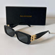 Balenciaga Dynasty BB Rectangle Sunglasses