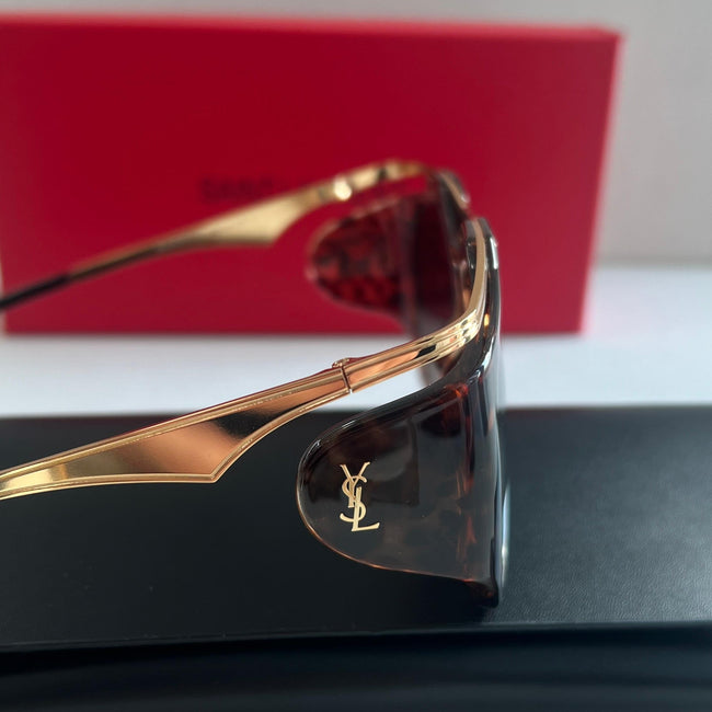 YSL Tortoise Shell Sunglasses – SL 276 Mica Metal-Bar Style