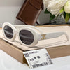 Celine CL40194U Milky White Oval Sunglasses