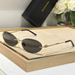 Balenciaga Oval Metal Sunglasses