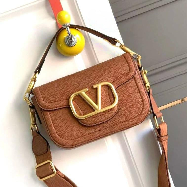 Valentino Gravani Aalltime Grainy Calfskin Shoulder