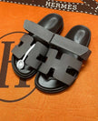 Hermès Chypre Sandals Etoupe Grey