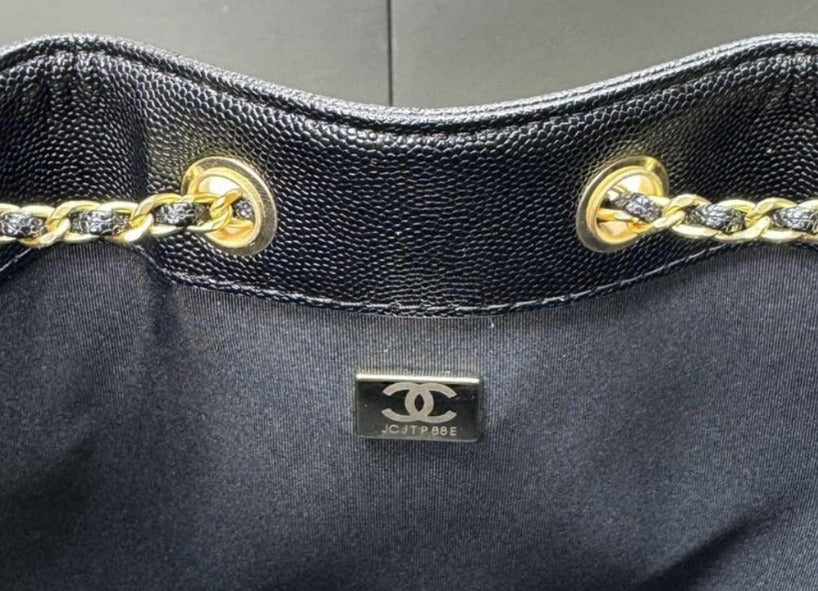 Chanel Drawstring Bucket Shoulder Bag