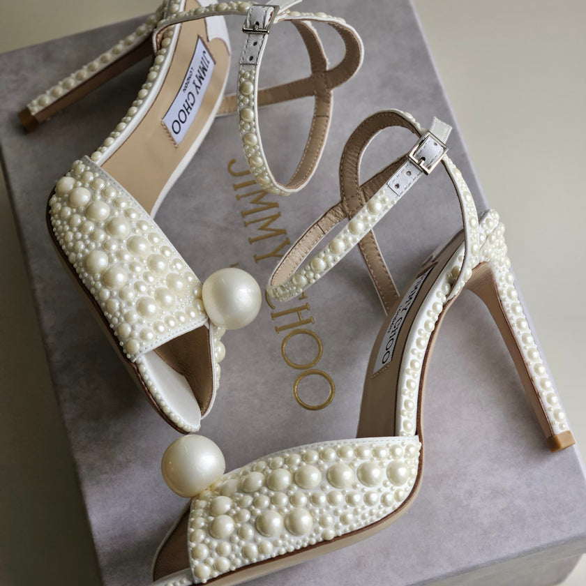Jimmy Choo Sacaria Pearl-Embellished Shoes