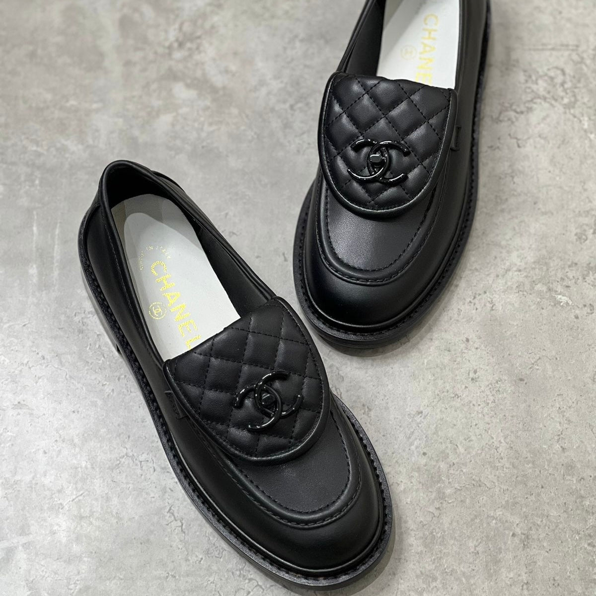 Chanel quilted shoes