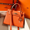 Hermes Kelly 25Cm Caviar leather Bag