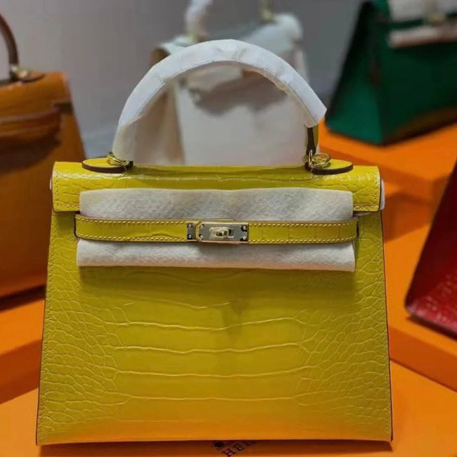Hermes Kelly 25 Alligator Bag