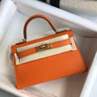 Hermes BN Kelly Togo Caviar 21CM Bag