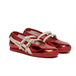 Onitsuka Tiger Mexico 66 Mary Jane Slip-On Sneakers - Metallic Red