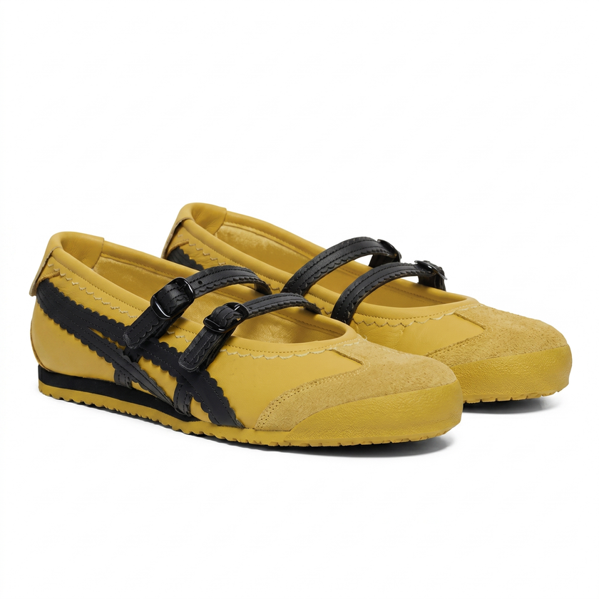 Onitsuka Tiger Mexico 66 Mary Jane Slip-On Sneakers - Mustard Tai-Chi