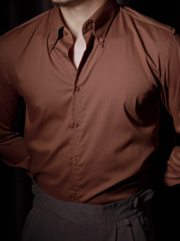 Straight Point Collar Shirt